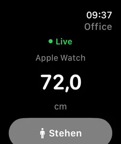 DeskOrbit-Steuerung auf der Apple Watch