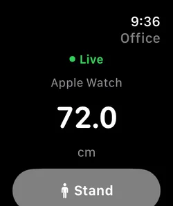 DeskOrbit controls on Apple Watch